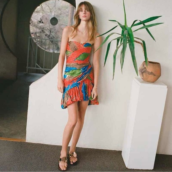 NWT Tory Burch Silk Mini Party Dress Size 10 - Picture 2 of 4